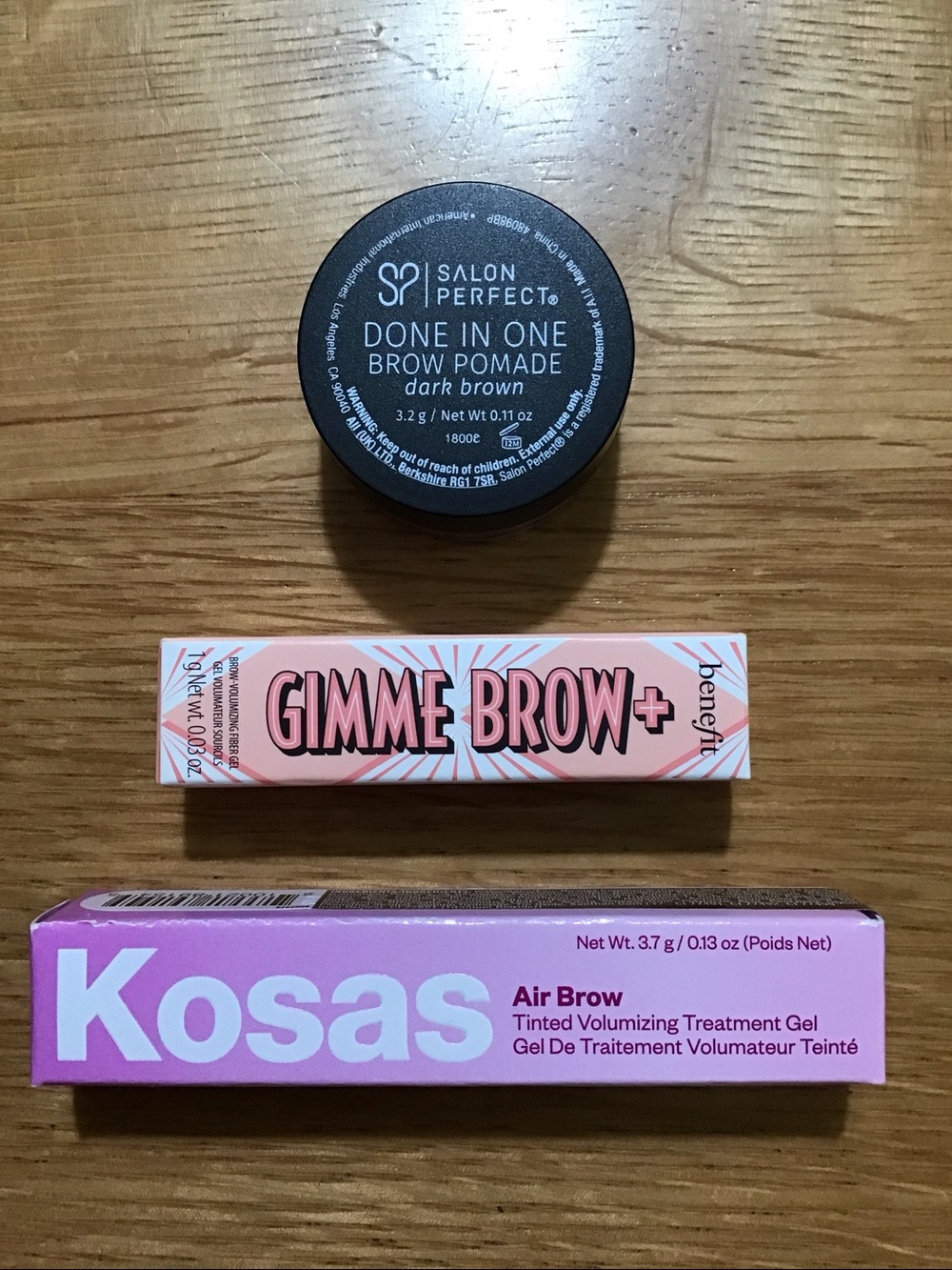Brow Trio, Dark Brown - Salon Perfect, Benefit, Kosas